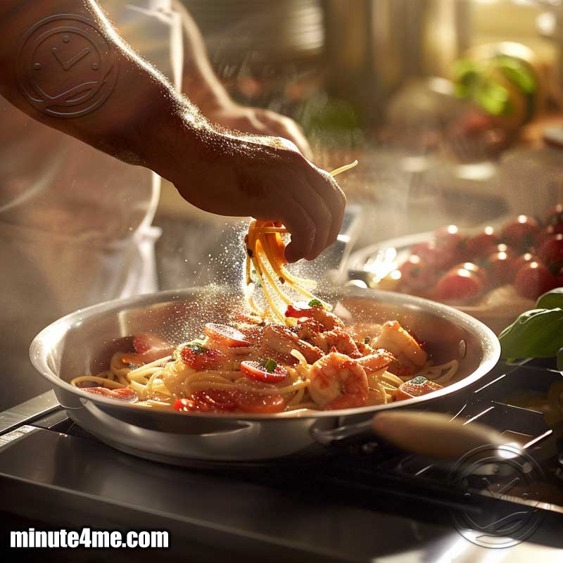 Shrimp and Tomato Basil Pasta